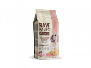RAW PALEO Healthy Grain Puppy Salmon&barley 2x10kg Cena norādīta par 1 gb. un ir spēkā pasūtot 2 gb.
